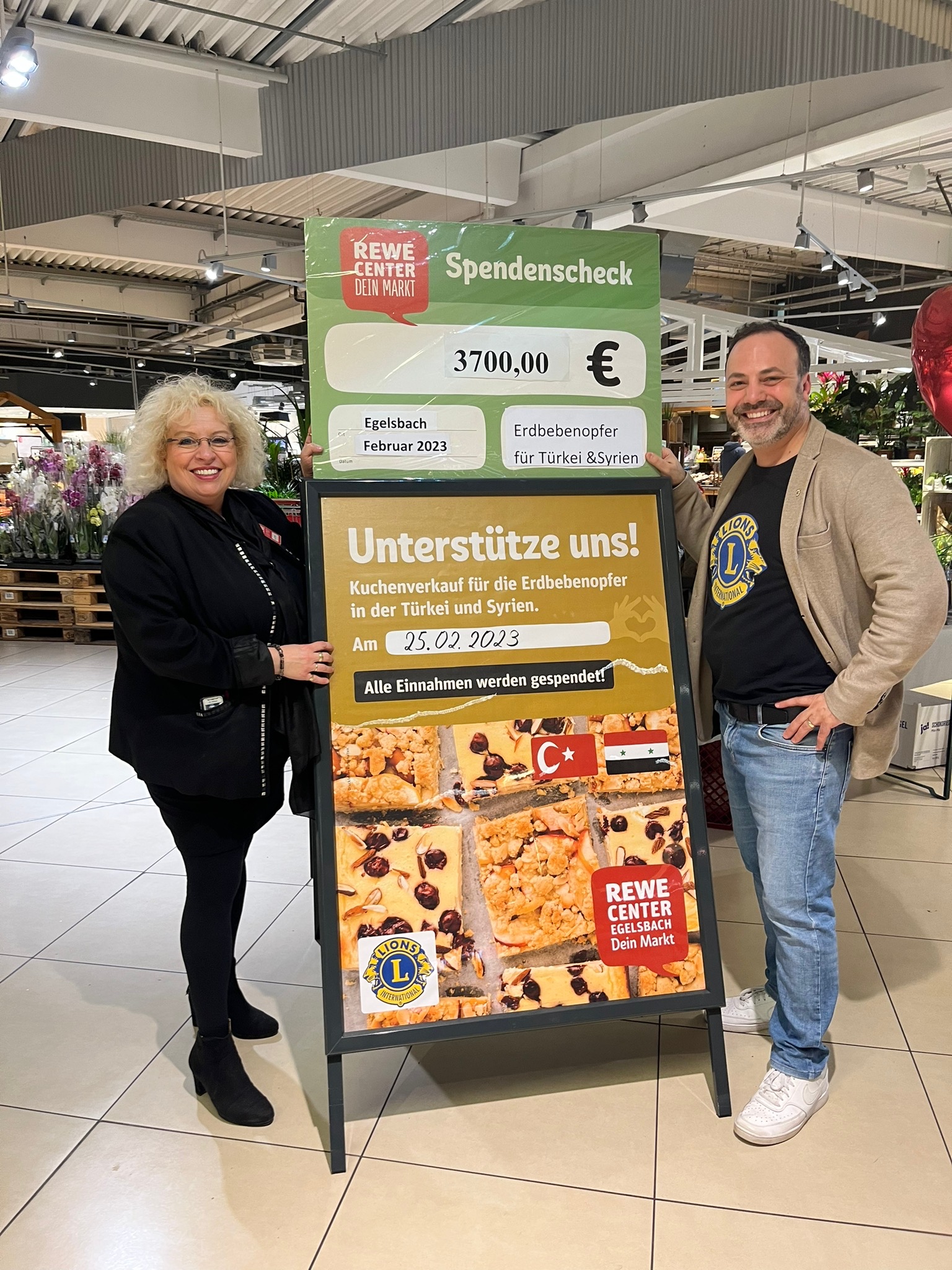 REWE und Lions gemeinsam für den guten Zweck